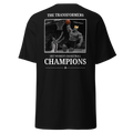 Black t-shirt with The Transformers 2027 Women's Basketball Champions photo design