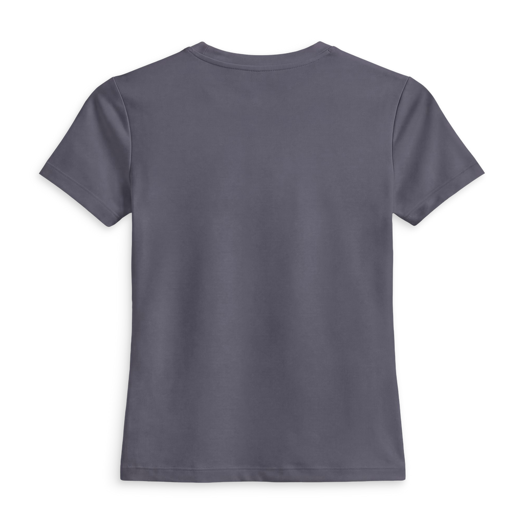 Plain lavender fitted t-shirt shown from the front